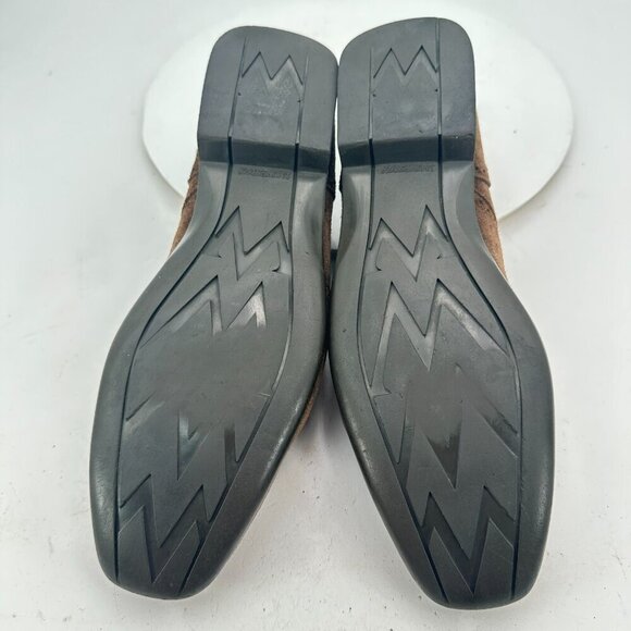 JM Weston Men Size 8.5D Brown Suede Brogue Wingtip Lace Up Oxford Dress Shoes - Picture 8 of 11